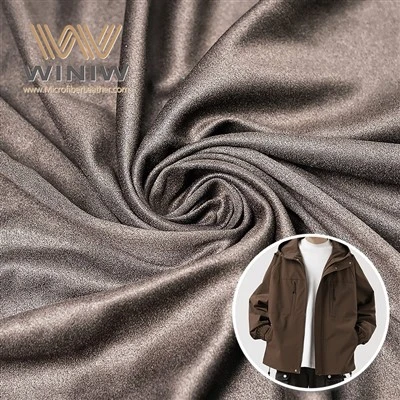 Lambot vegan faux leather microfiber material para sa mga kasuotan