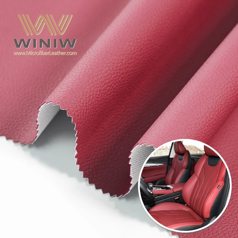 UV-resistant Microfiber Faux Leather Fabric For Automotive